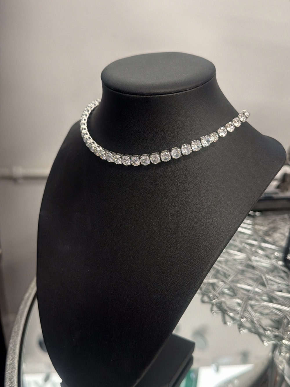 Cubic Zirconia✨ Crystal Tennis Necklace  Adjustable - Women Jewelry
